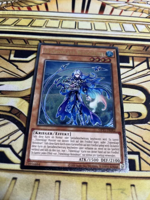 GERMAN YUGIOH TEARLAMENTS Reinoheart OP21-EN002 Ultimate Rare Nm