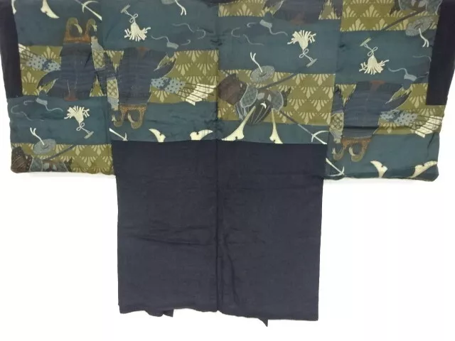 81593# Japanese Kimono / Antique Mens Haori / Armor (Lining)