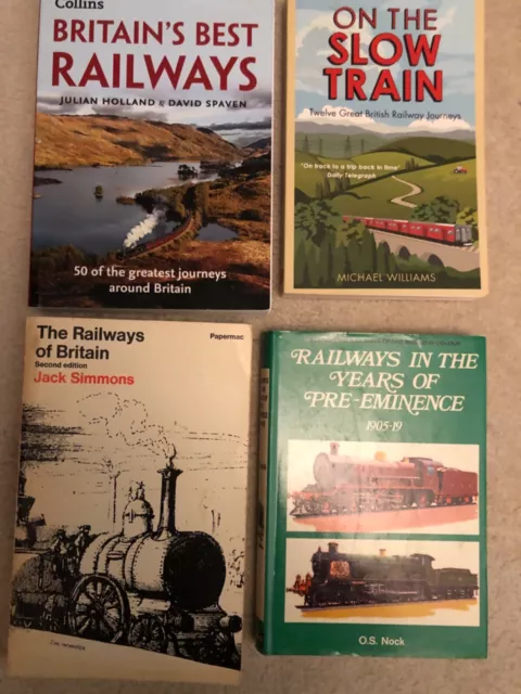 Bundle Of Railway Journey Books British Victorian Railways Steam Trains Job lot