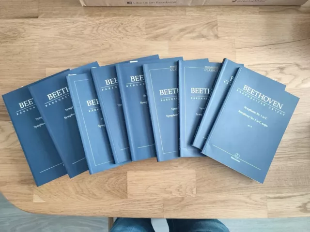 Barenreiter Urtext Beethoven Symphonies 1-9 Scores