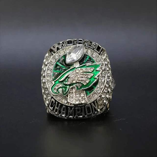 Stunning Philadelphia Eagles World Champion Men's Bright Polish Ring In 925 SS