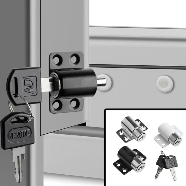 Perno puerta corredera cerradura seguridad fácil instalación barra
