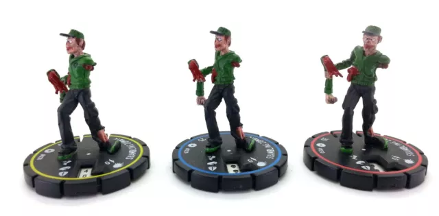 Horrorclix SHAMBLING ZOMBIE 3 PACK #028 #029 #030 BASE SET BP HEROCLIX Wizkids