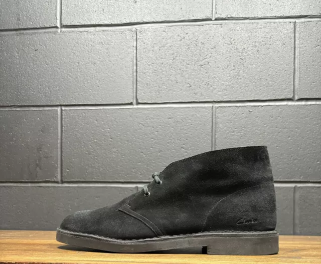 CLARK’S ORIGINAL BLACK Suede Chukka Desert Boots Men’s Sz 12 $49.96 ...