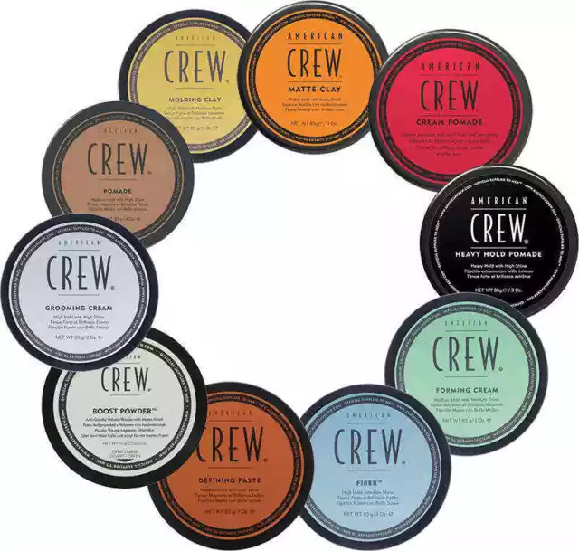 2x American Crew Hair Styling Heavy Hold Pomade/Wax/Fiber/Matte Clay/Cream 85g