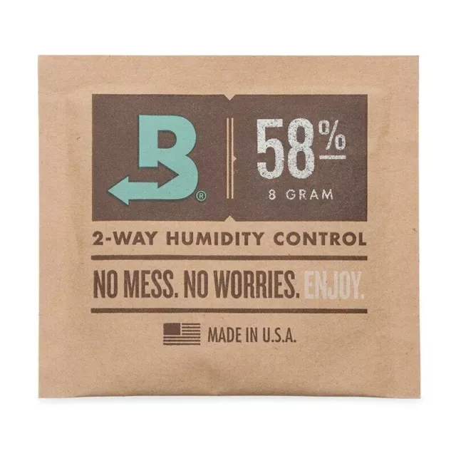 Hydroponics Boveda 58% 2-Way Humidity Control 8g Herbs Cigars Tobacco