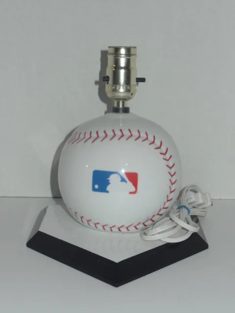 MLB Baseball Logo Lamp Sportcast Lighting 1998 (No Shade)