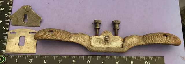 Stanley Spoke Shave Adjustable Flat Sole - Vintage Old Tool 3
