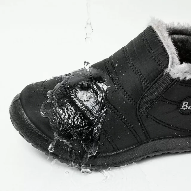 2023 Damen Winterstiefel Schneeschuhe Warm Gefüttert Stiefeletten Flache Boots 3