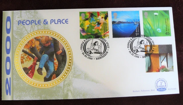 GB 2000 BENHAM BLCS185b  FDC - PEOPLE & PLACE New Green Space -  Shs BIRMINGHAM