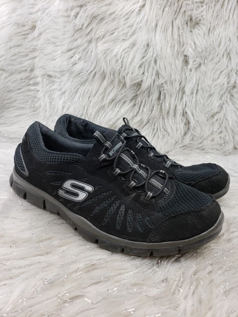 SKECHERS 22123 BLACK Slip On Casual Active Shoes Womens Size 9 17.27 PicClick UK