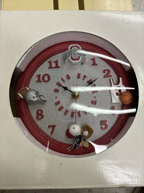 Ohio State Buckeyes Resin Wall Clock