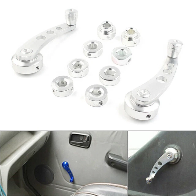 Universal Aluminum Alloy  Window Handle Winder Riser Winder Crank Riser Silver