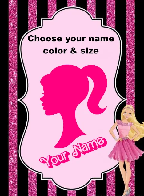 Adesivi Barbie colorati impermeabili - Confezione da Italy