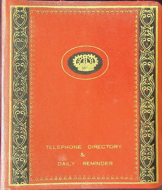 Telephone No.  Directory & Daily Reminder Pad - Vintage