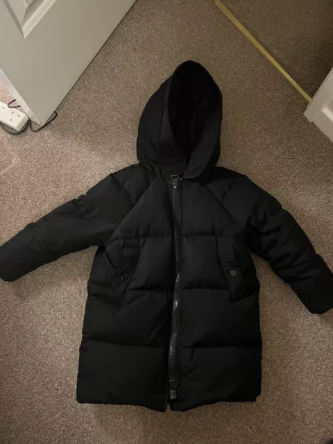 Zara Girls Po G Feather Coat Size 6 Years