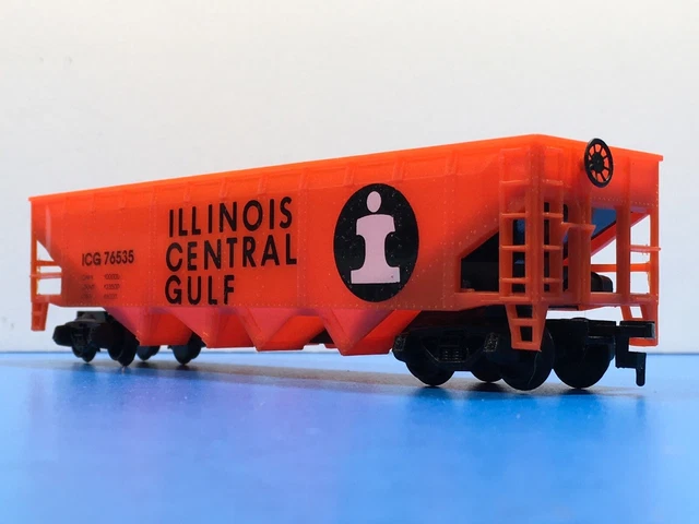 HO Scale "Illinois Central Gulf" ICG 76535 4-bay Open Hopper Freight Train Car