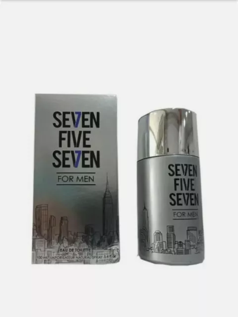 SEVEN FIVE SEVEN FOR MEN Designer Impression 3.4 Oz EDT Cologne