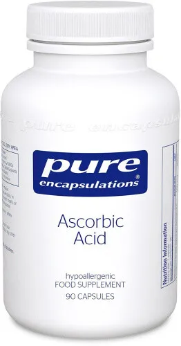 Pure Encapsulations - Ascorbic Acid - Pure Vitamin C - 90 Capsules. Best Price