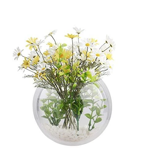 Wall Hanging Fish Tank Acrylic Round Wall Mounted Hanging Fish Bowl Aquarium ...
