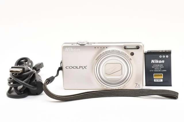 NEAR MINT ] Nikon COOLPIX S6000 Digital Camera Silver Tested