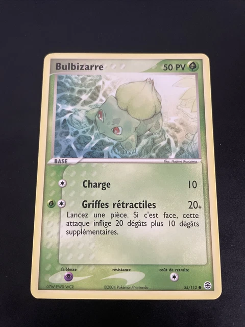 Bulbizarre Commune - Pokemon 55/112 Ex Rouge Feu Vert Feuille Neuf Fr
