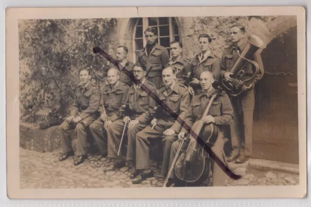 Oflag 9A Spangenburg Kriegsgefangenenlager RP Postkarte Poststempel 2. Weltkrieg Militärmusiker (2)