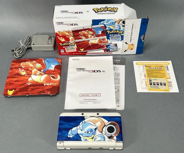 NEW NINTENDO 3DS Pokemon 20th Anniversary Blastoise Blue Cover Plates  Faceplates $34.00 - PicClick