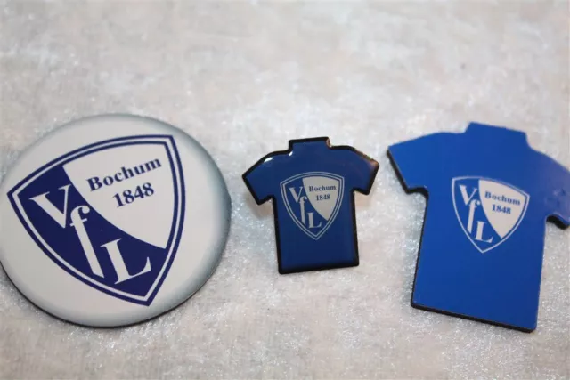 VFL Bochum 3er Set - Trikotpin,Logo Magnet ,Magnet Trikot Bundesliga