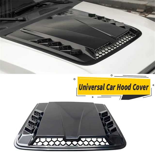 Glossy Black Hood Air Intake Vent Scoop For Ford Ranger XLT/XLS/XL (2015-2022) - ABS Plastic, Adhesive Install