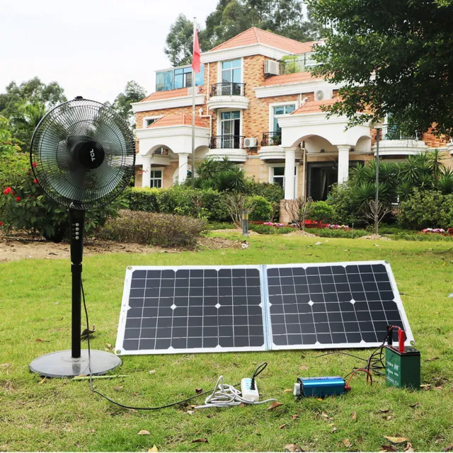 100W Solarpanel Kit Solar Set 12V Solarmodule Solaranlage 100A Laderegler RV USB 3
