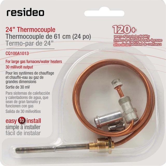 Resideo 24 In. 30mV Universal Thermocouple CQ100A1013 Pack of 10 Resideo