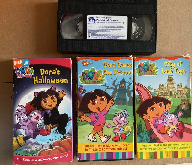 DORA THE EXPLORER VHS 4 Dora’s Halloween, Dora Saves The Prince, Lost