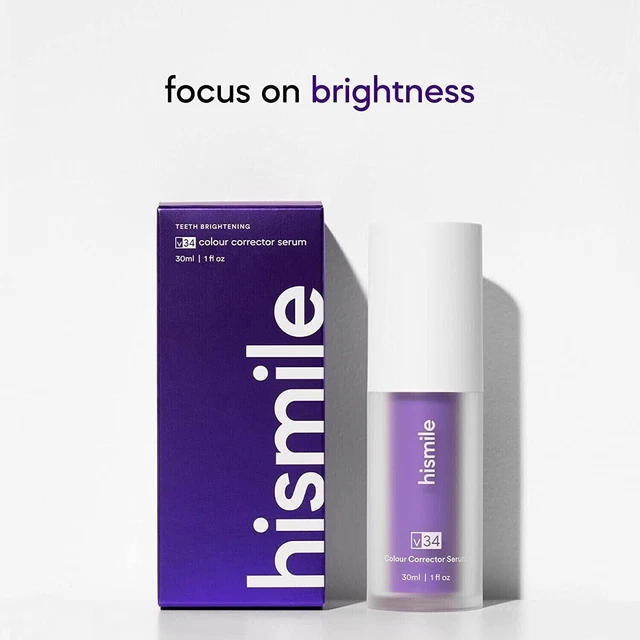 Hismile V34 Colour Corrector Serum Purple Teeth Whitening Tooth Stain Removal
