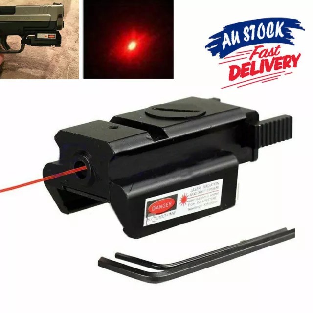 Red Dot Laser Sight Rail Gun Mount Tactical Scope Beam Light For Rifle Picatinny