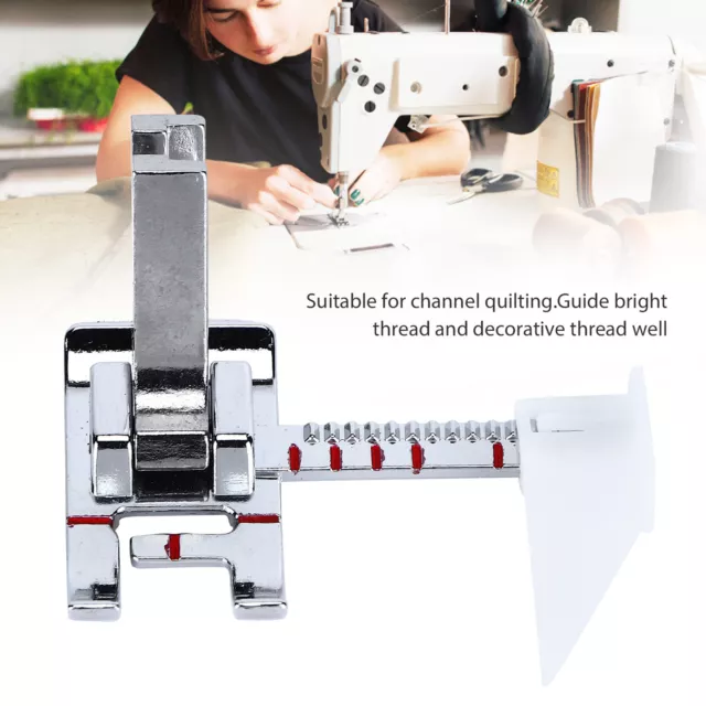 Presser Foot With Handle Fixed Gauge Ruler Multifunctional Sewing Machine SLK