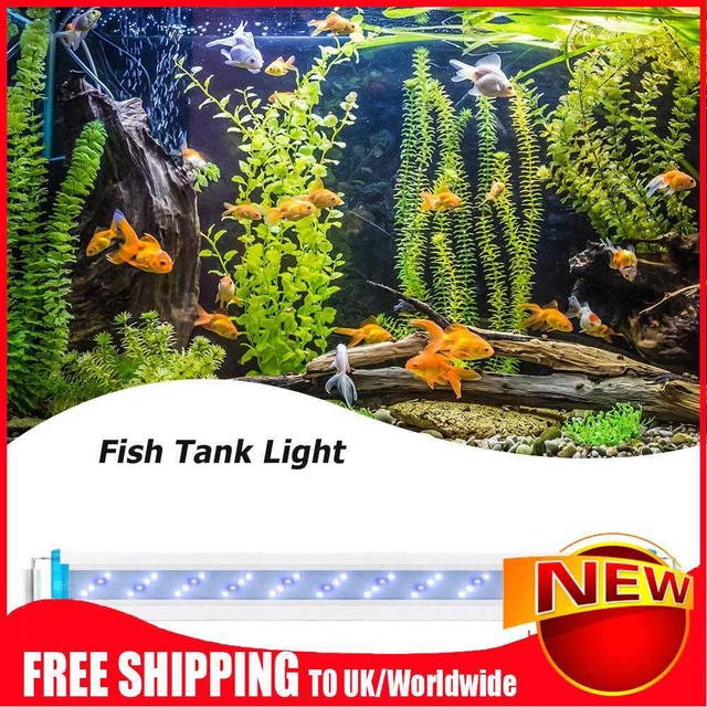 90 260V Acuario LED Super Delgada Lámpara Tanque Pescado Luz Acuática (SZD B60BW EU)