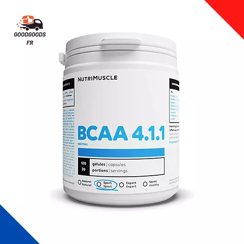 BCAA 4.1.1 Pré-Workout | Booster Puissant • Complément Alimentaire | 120 Gélules