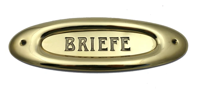 Briefschlitz Briefklappe Postschlitz Briefkasten-Schlitz Jugendstil antik