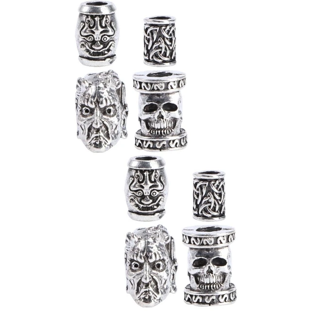 8 pz perle gioiello vichinghe perle da barba gioielli per capelli accessori dreadlock cosplay