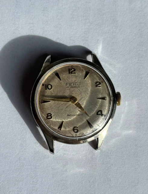 Montre Bracelet Homme FERO FELDMANN - Vintage Mécanique Classique - Pour Pièces
