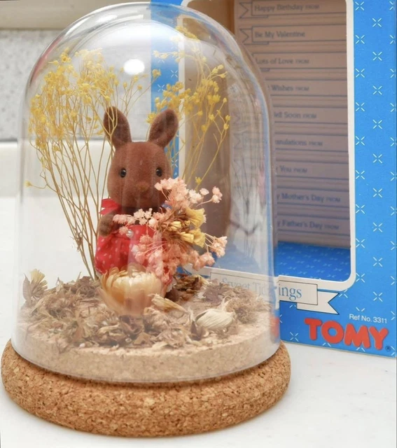 SYLVANIA TOMY GIFT Dome Brown Rabbit Girl $395.59 - PicClick CA