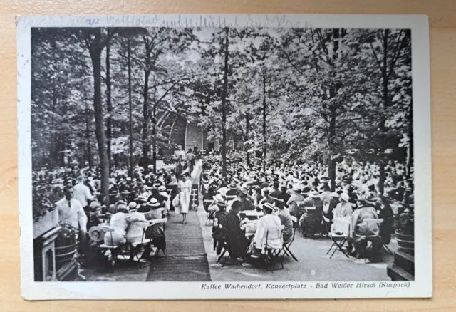 Alte AK, Postkarte, Bad Weißer Hirsch, Dresden, Kaffee Wachendorf, 1941