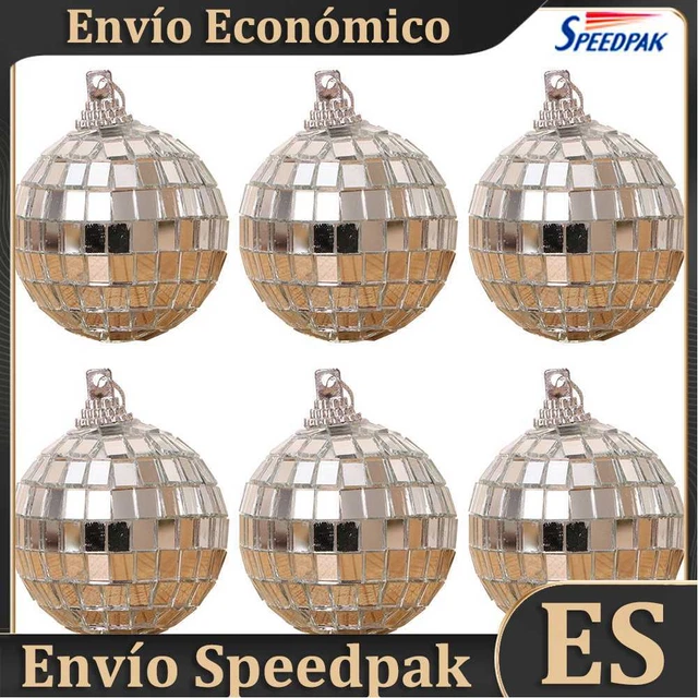 6pcs Christmas Ball Ornaments 3cm Disco Mirror Balls Tree Party Decorations es