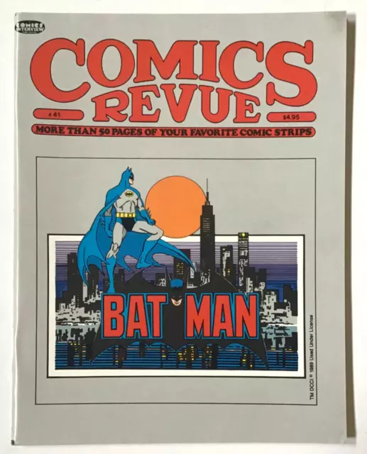 Comics Revue magazine #41 - 1989 - Batman cover - Modesty Blaise, Flash Gordon