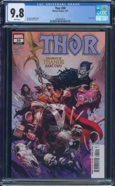 Thor #30 CGC 9.8 Nic Klein Cover A Legacy of Thanos Part 2 Marvel 2023