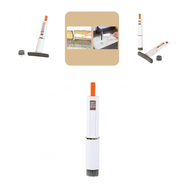 Sponge Mop 2-in-1 Mini Mop with Brush Size Foldable Floor Mop for Versatile