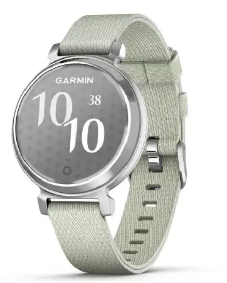 Garmin Lily 2 Classic  -  Silver with Sage Grey Fabric Band 010-02839-15