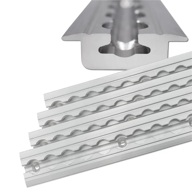 Binario a 2 guide in Alluminio per Tende a Pannello - 180 cm - Pannelli Giapponesi - Fissaggio a soffitto | Leroy Merlin