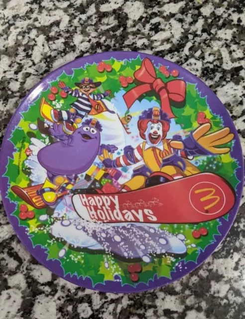 Ronald McDonalds Collectible Plate 2004 Happy Happy Holidays 9-1/2" Sun Coast